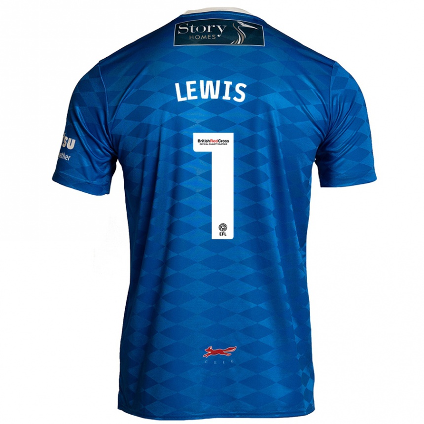 Enfant Football Maillot Harry Lewis #1 Bleu Tenues Domicile 2024/25