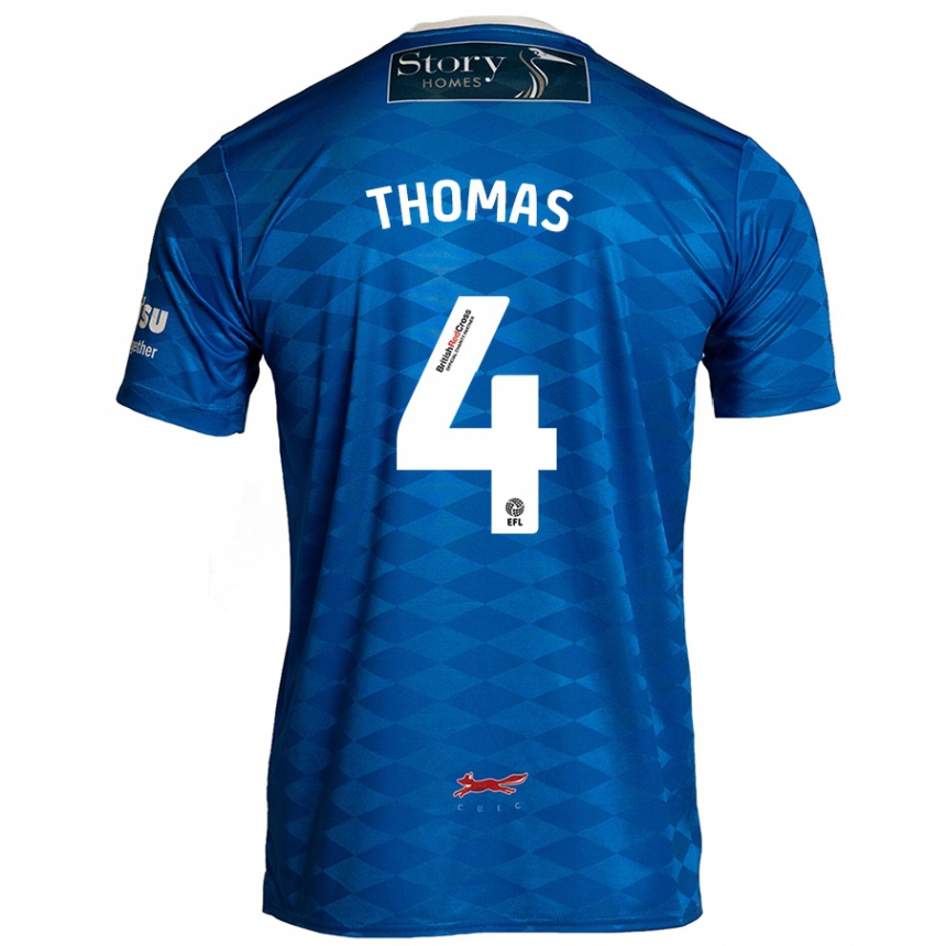 Enfant Football Maillot Terell Thomas #4 Bleu Tenues Domicile 2024/25