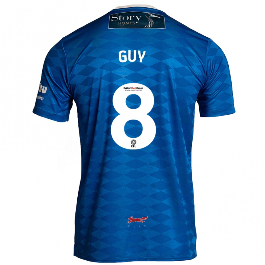 Enfant Football Maillot Callum Guy #8 Bleu Tenues Domicile 2024/25