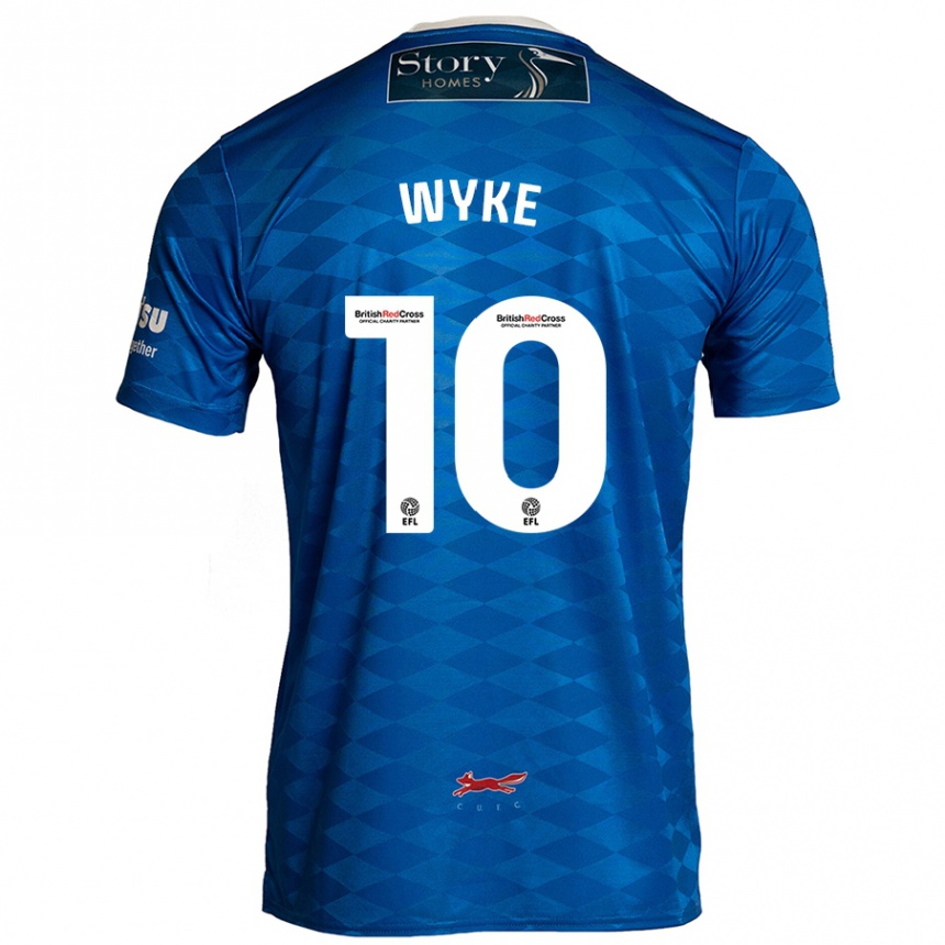 Enfant Football Maillot Charlie Wyke #10 Bleu Tenues Domicile 2024/25