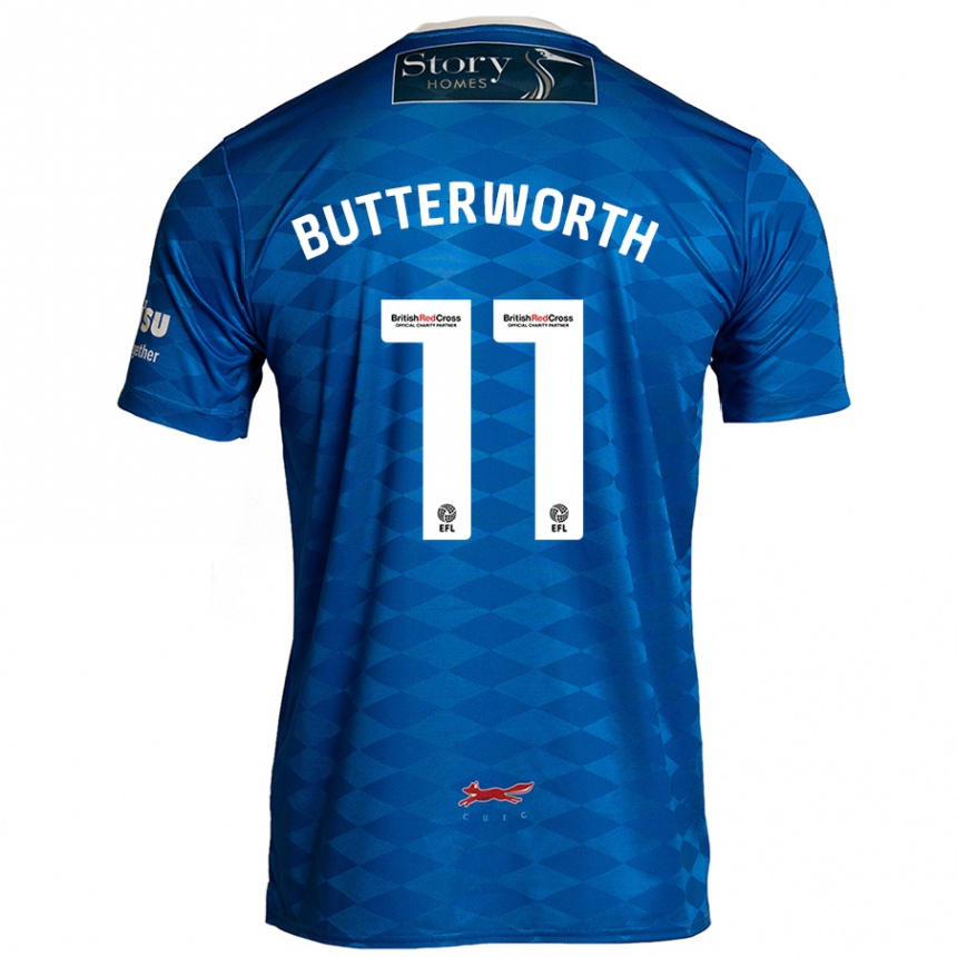 Enfant Football Maillot Daniel Butterworth #11 Bleu Tenues Domicile 2024/25