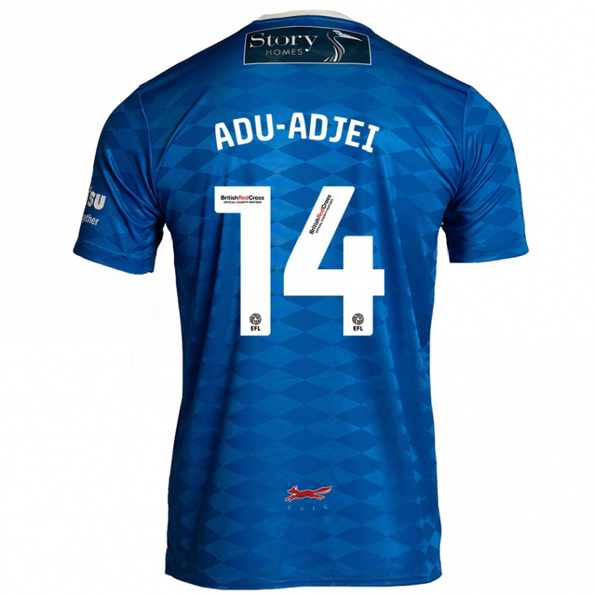 Enfant Football Maillot Daniel Adu-Adjei #14 Bleu Tenues Domicile 2024/25