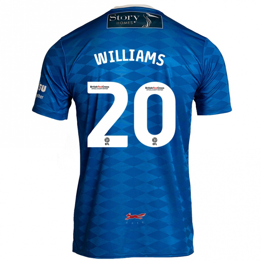 Enfant Football Maillot Ben Williams #20 Bleu Tenues Domicile 2024/25