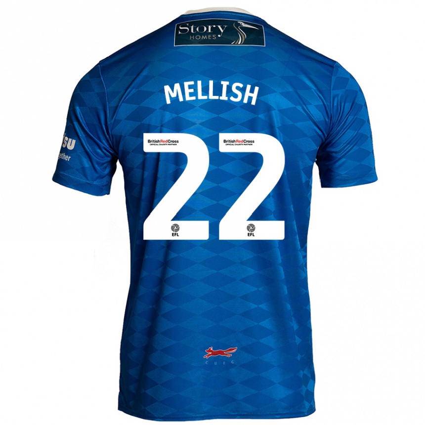 Enfant Football Maillot Jon Mellish #22 Bleu Tenues Domicile 2024/25