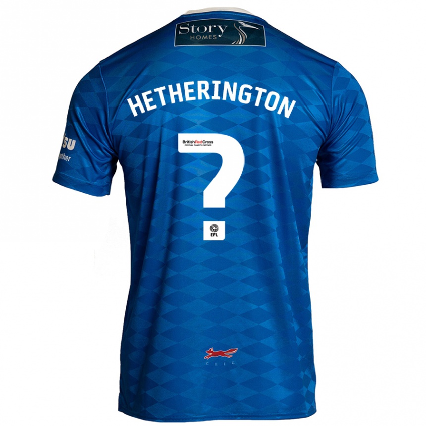 Enfant Football Maillot Sam Hetherington #0 Bleu Tenues Domicile 2024/25