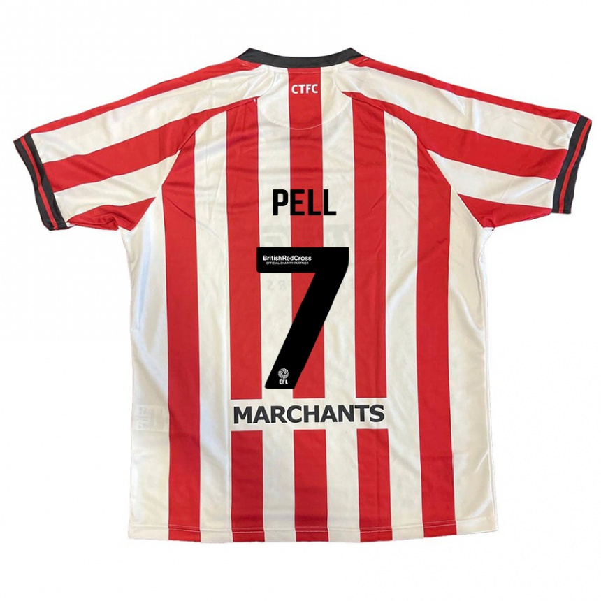 Enfant Football Maillot Harry Pell #7 Rouge Blanc Tenues Domicile 2024/25