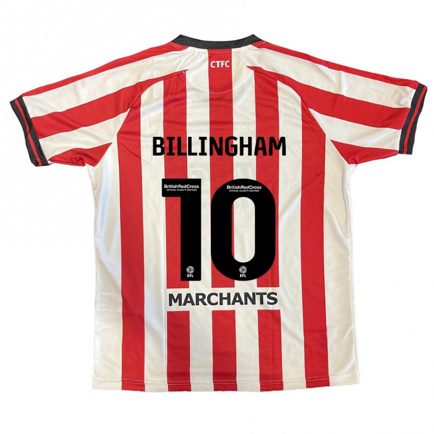 Enfant Football Maillot Lily Billingham #10 Rouge Blanc Tenues Domicile 2024/25