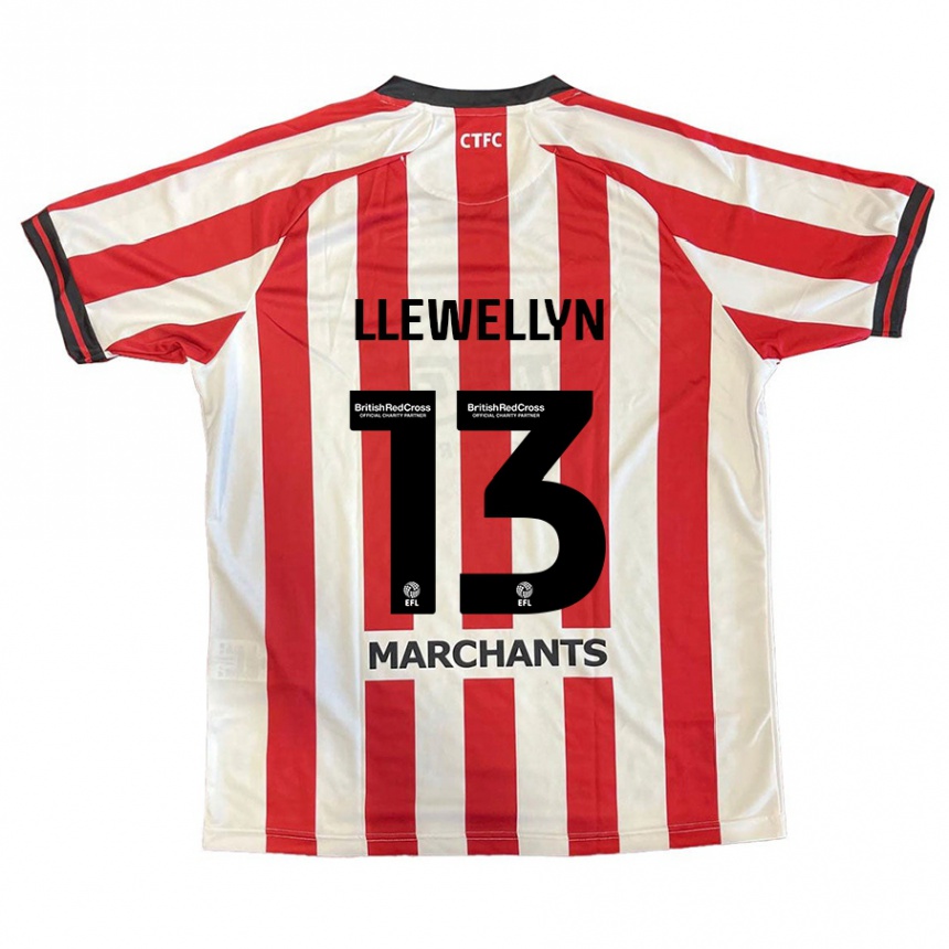 Enfant Football Maillot Ffion Llewellyn #13 Rouge Blanc Tenues Domicile 2024/25