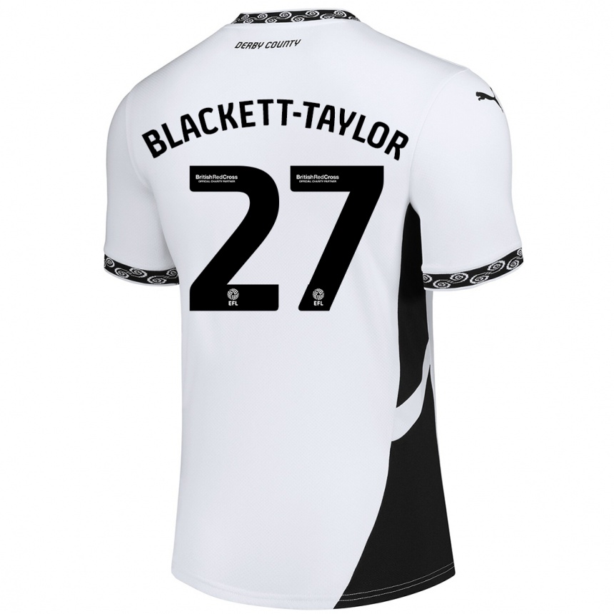 Enfant Football Maillot Corey Blackett-Taylor #27 Blanc Noir Tenues Domicile 2024/25