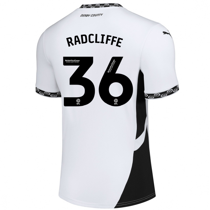 Enfant Football Maillot Ben Radcliffe #36 Blanc Noir Tenues Domicile 2024/25