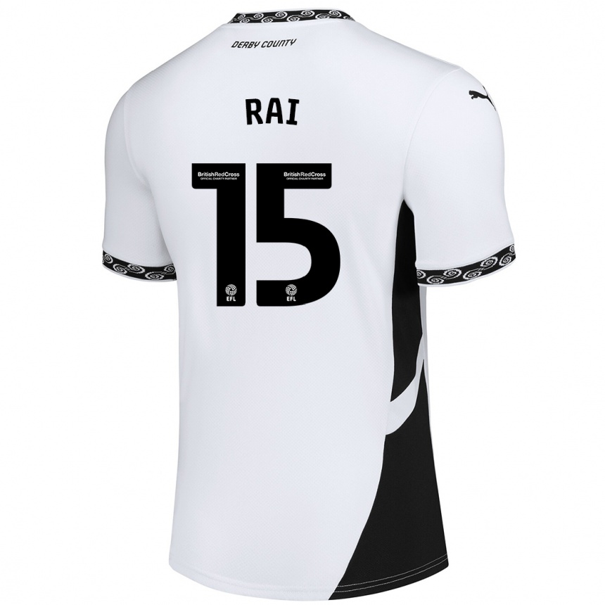 Enfant Football Maillot Kira Rai #15 Blanc Noir Tenues Domicile 2024/25