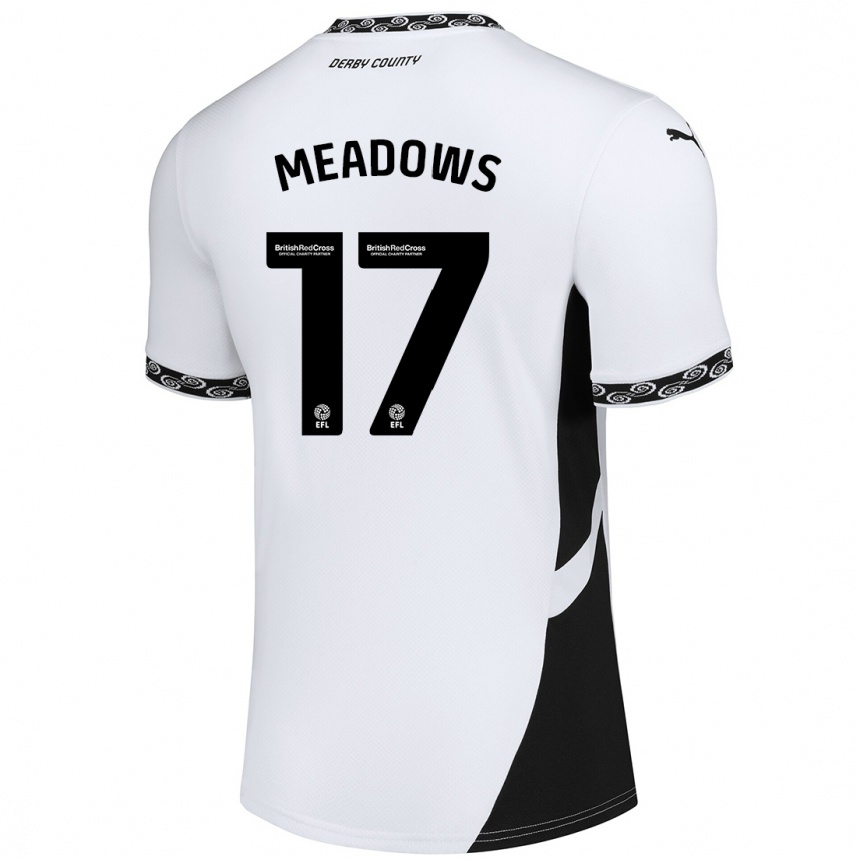 Enfant Football Maillot Helena Meadows #17 Blanc Noir Tenues Domicile 2024/25