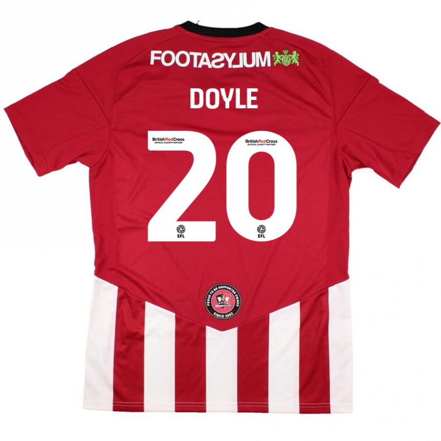 Enfant Football Maillot Kamari Doyle #20 Rouge Blanc Tenues Domicile 2024/25