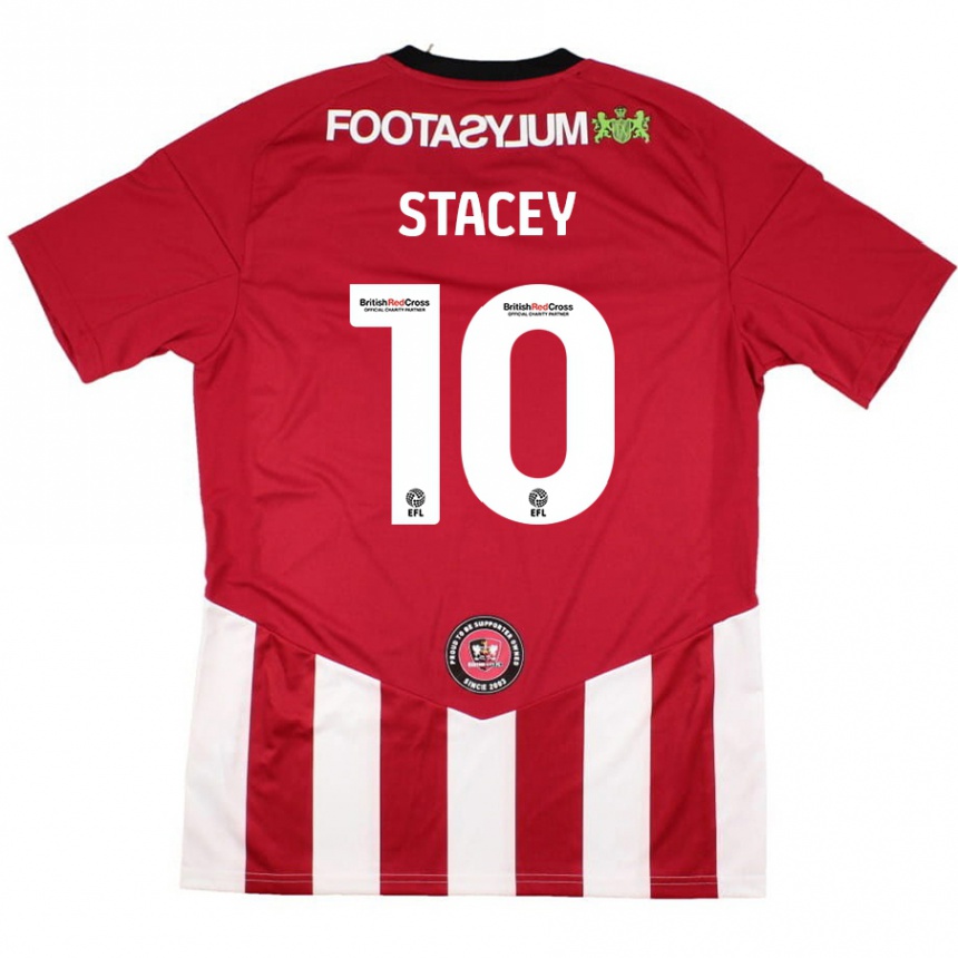 Enfant Football Maillot Sarah Stacey #10 Rouge Blanc Tenues Domicile 2024/25