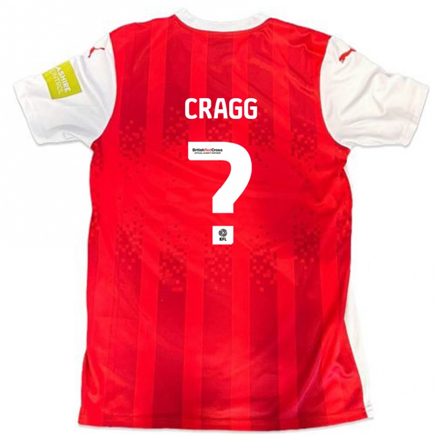 Enfant Football Maillot Rio Cragg #0 Rouge Blanc Tenues Domicile 2024/25