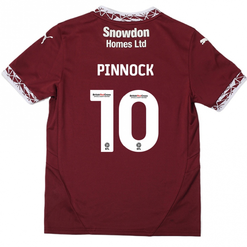 Enfant Football Maillot Mitch Pinnock #10 Bordeaux Tenues Domicile 2024/25