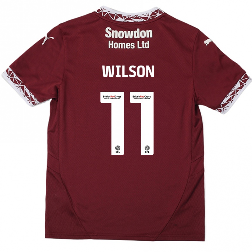 Enfant Football Maillot James Wilson #11 Bordeaux Tenues Domicile 2024/25