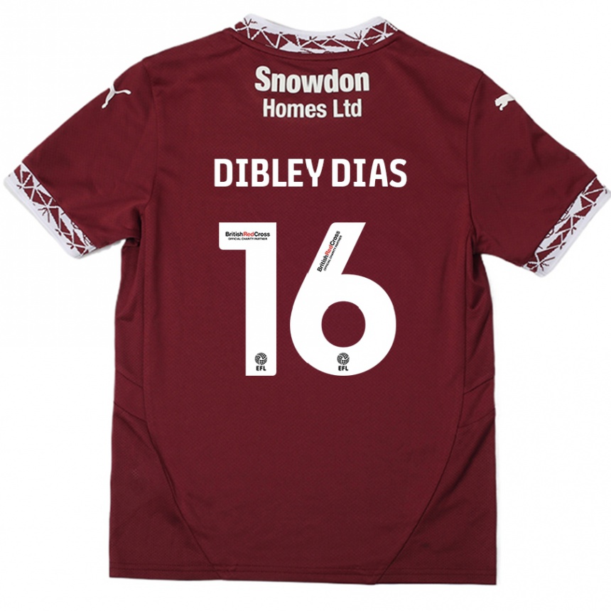 Enfant Football Maillot Matt Dibley-Dias #16 Bordeaux Tenues Domicile 2024/25