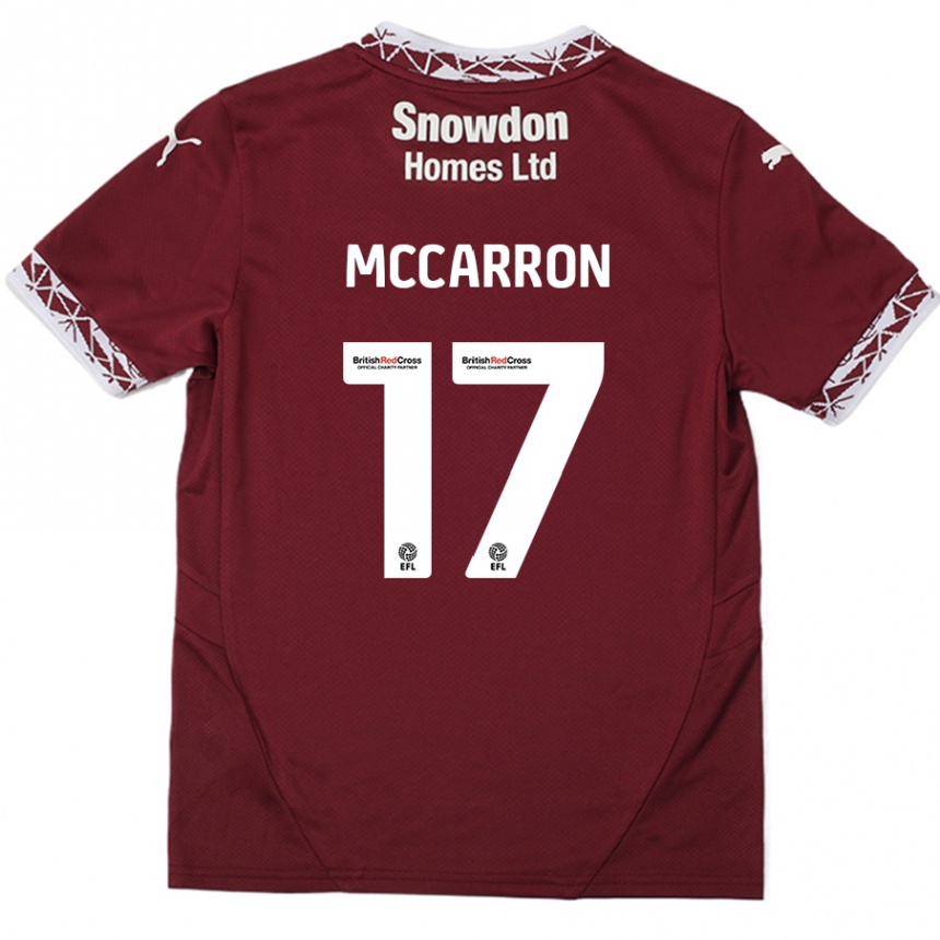 Enfant Football Maillot Liam Mccarron #17 Bordeaux Tenues Domicile 2024/25