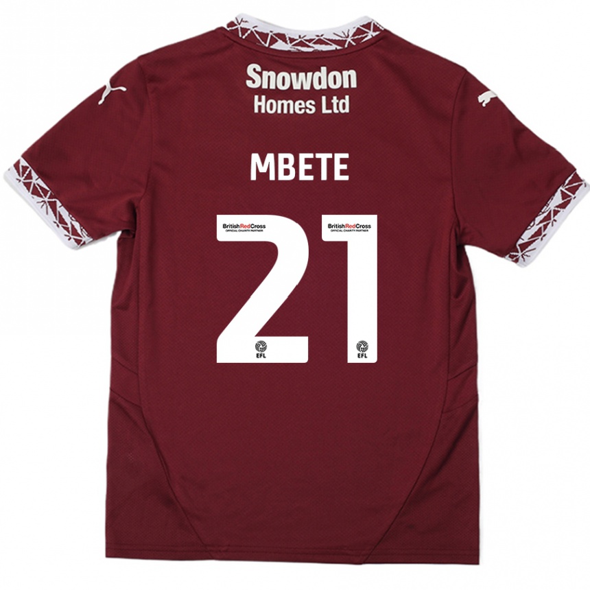 Enfant Football Maillot Luke Mbete #21 Bordeaux Tenues Domicile 2024/25