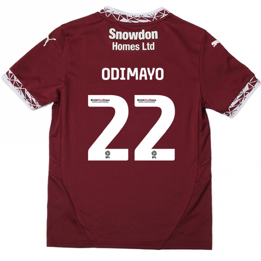 Enfant Football Maillot Akin Odimayo #22 Bordeaux Tenues Domicile 2024/25