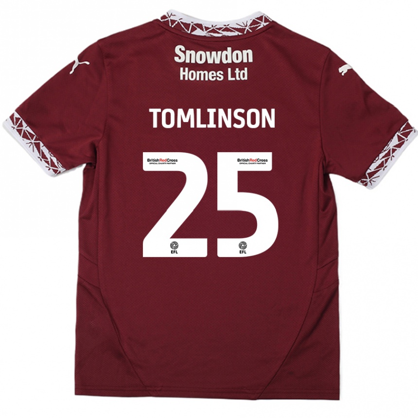 Enfant Football Maillot Josh Tomlinson #25 Bordeaux Tenues Domicile 2024/25