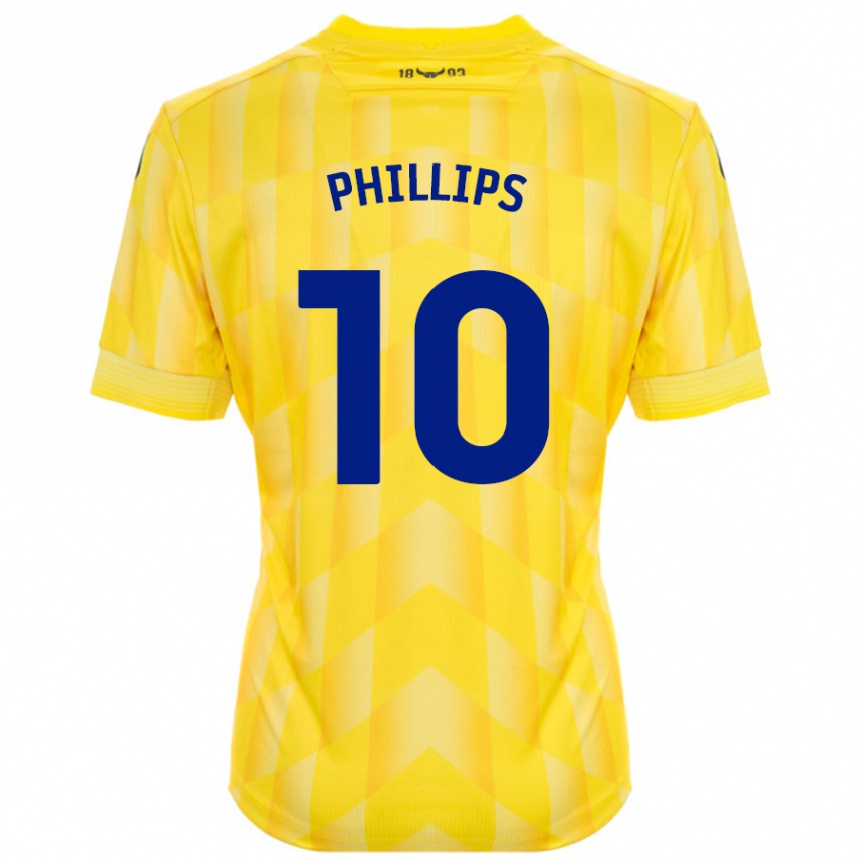 Enfant Football Maillot Matt Phillips #10 Jaune Tenues Domicile 2024/25