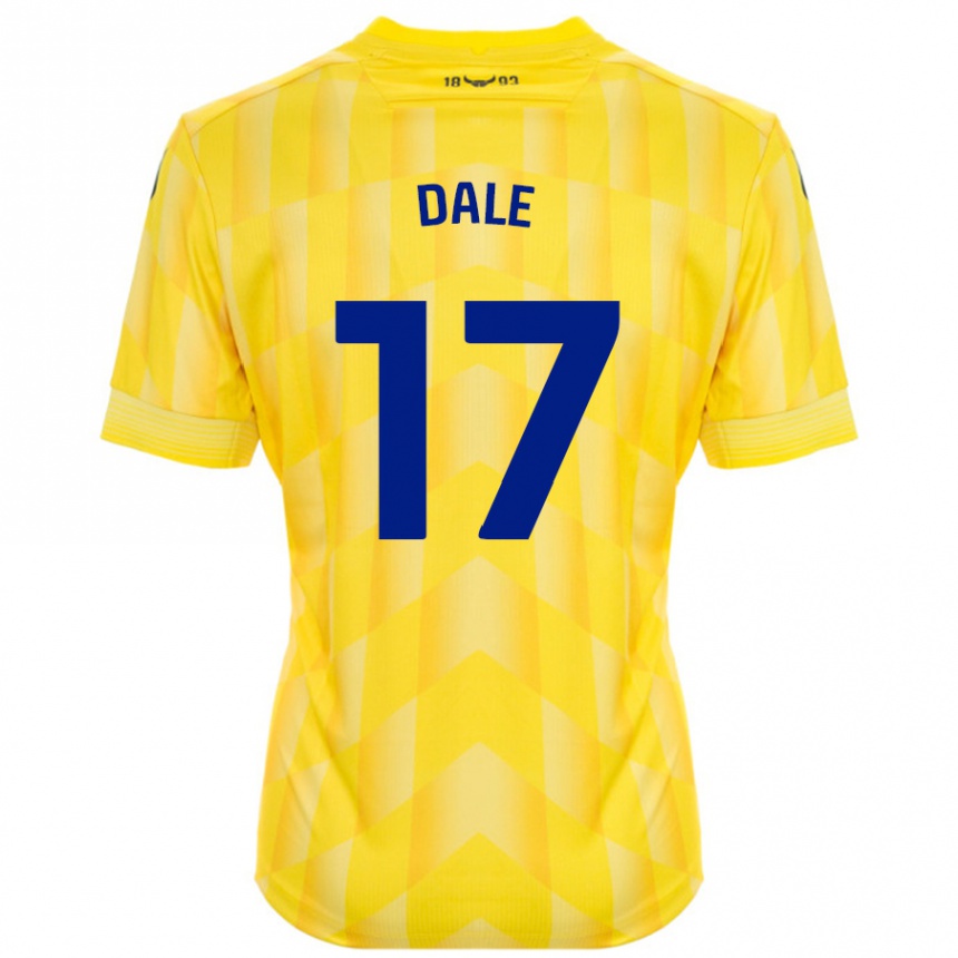 Enfant Football Maillot Owen Dale #17 Jaune Tenues Domicile 2024/25