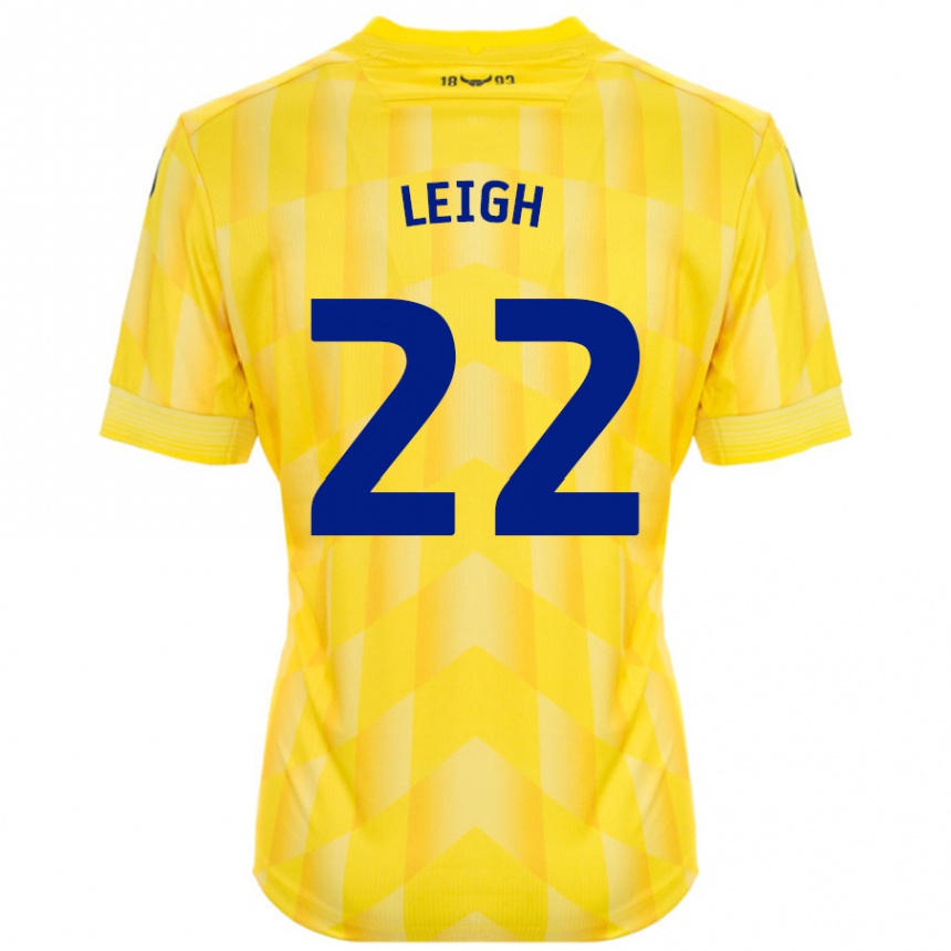 Enfant Football Maillot Greg Leigh #22 Jaune Tenues Domicile 2024/25