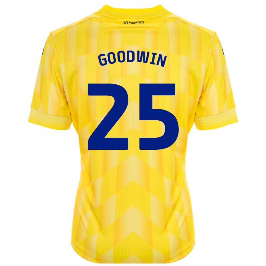 Enfant Football Maillot Will Goodwin #25 Jaune Tenues Domicile 2024/25