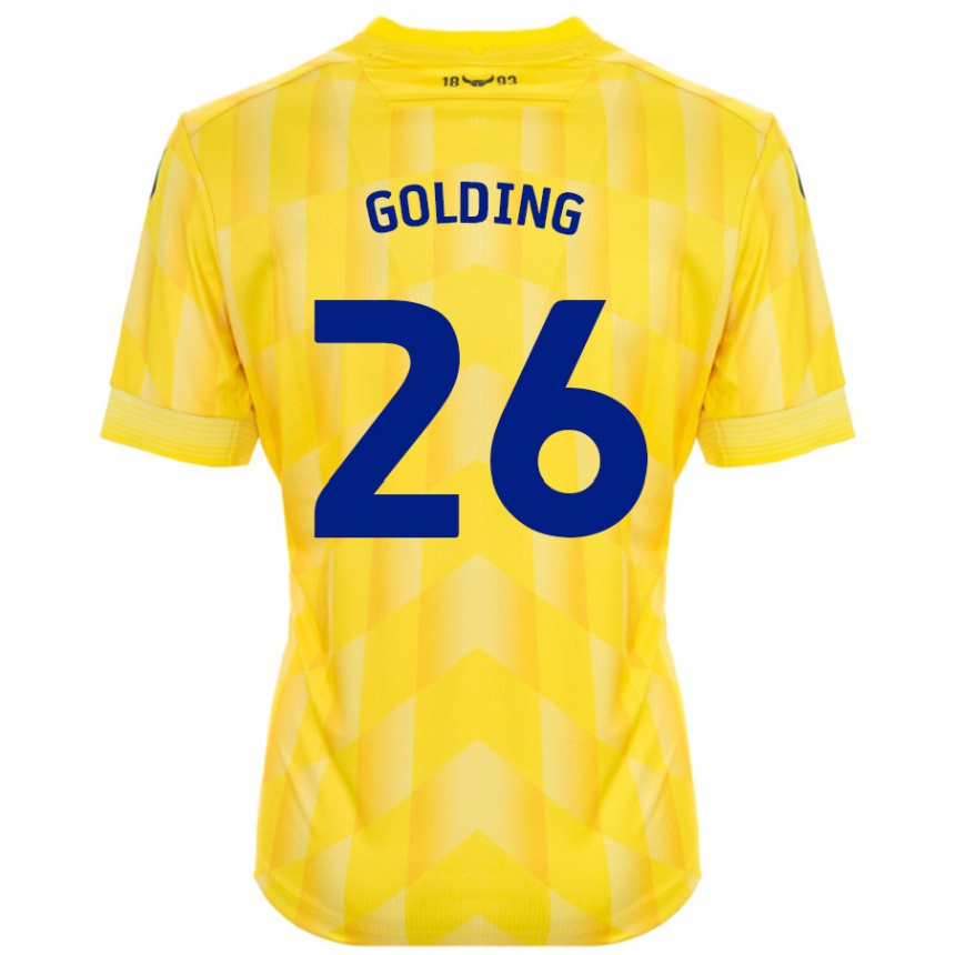 Enfant Football Maillot James Golding #26 Jaune Tenues Domicile 2024/25