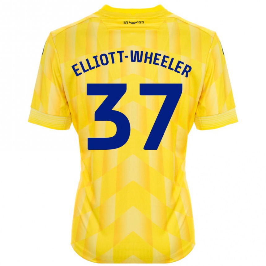 Enfant Football Maillot Aidan Elliott-Wheeler #37 Jaune Tenues Domicile 2024/25