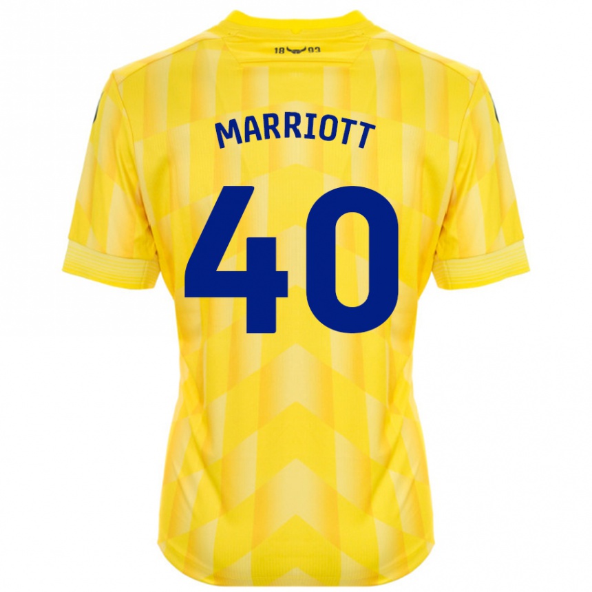 Enfant Football Maillot Monty Marriott #40 Jaune Tenues Domicile 2024/25