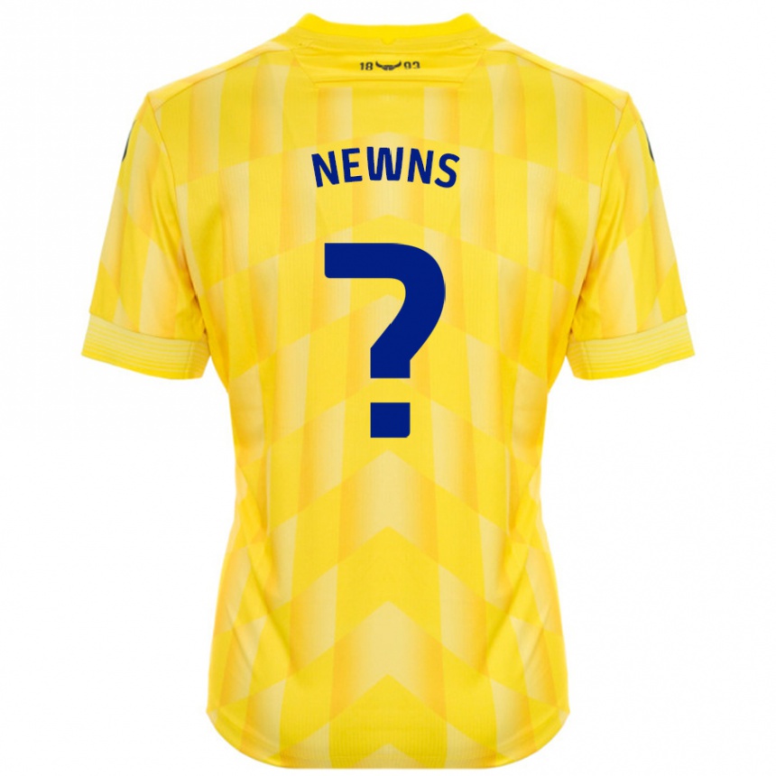 Enfant Football Maillot Issy Newns #0 Jaune Tenues Domicile 2024/25