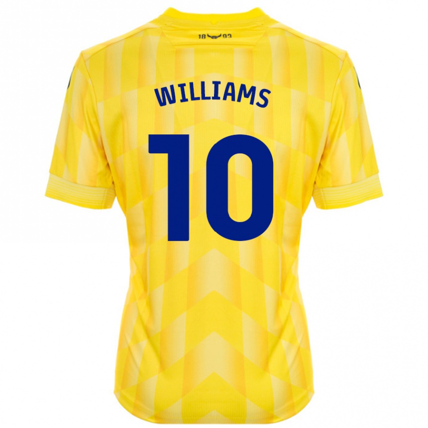 Enfant Football Maillot Cheryl Williams #10 Jaune Tenues Domicile 2024/25