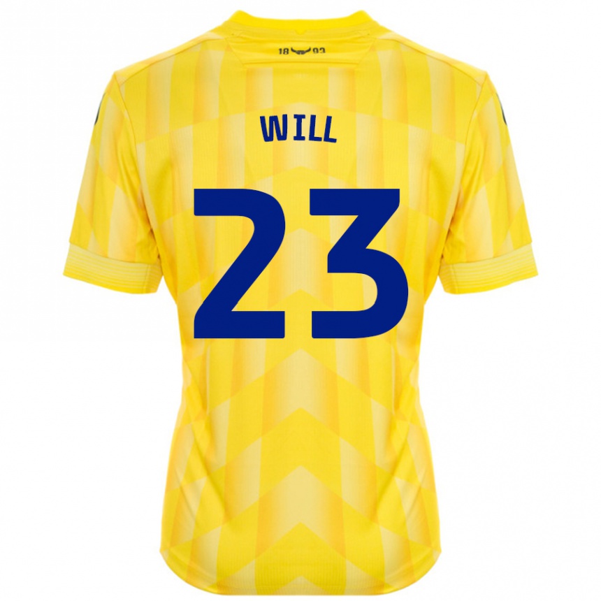 Enfant Football Maillot Merrick Will #23 Jaune Tenues Domicile 2024/25