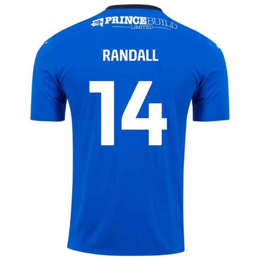 Enfant Football Maillot Joel Randall #14 Bleu Blanc Tenues Domicile 2024/25