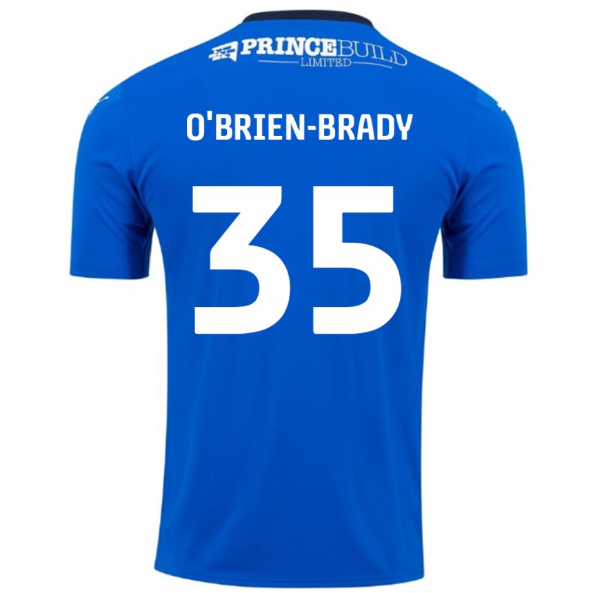 Enfant Football Maillot Donay O'brien-Brady #35 Bleu Blanc Tenues Domicile 2024/25