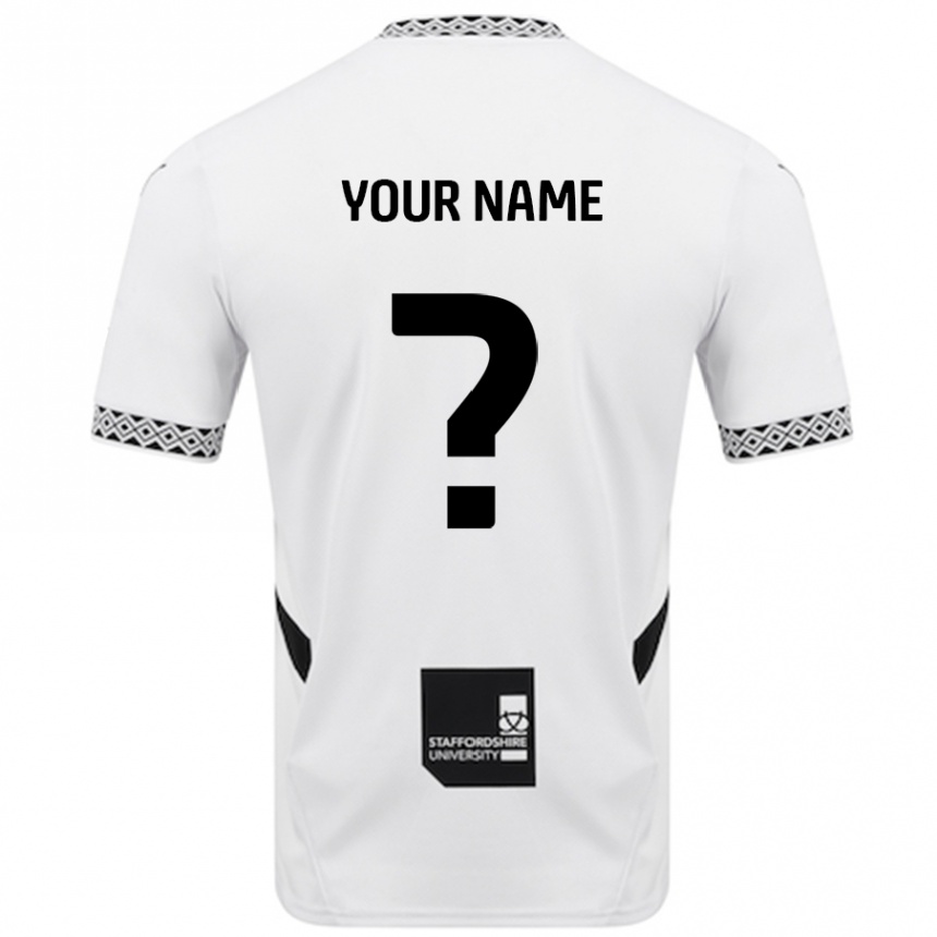 Enfant Football Maillot Votre Nom #0 Blanc Tenues Domicile 2024/25