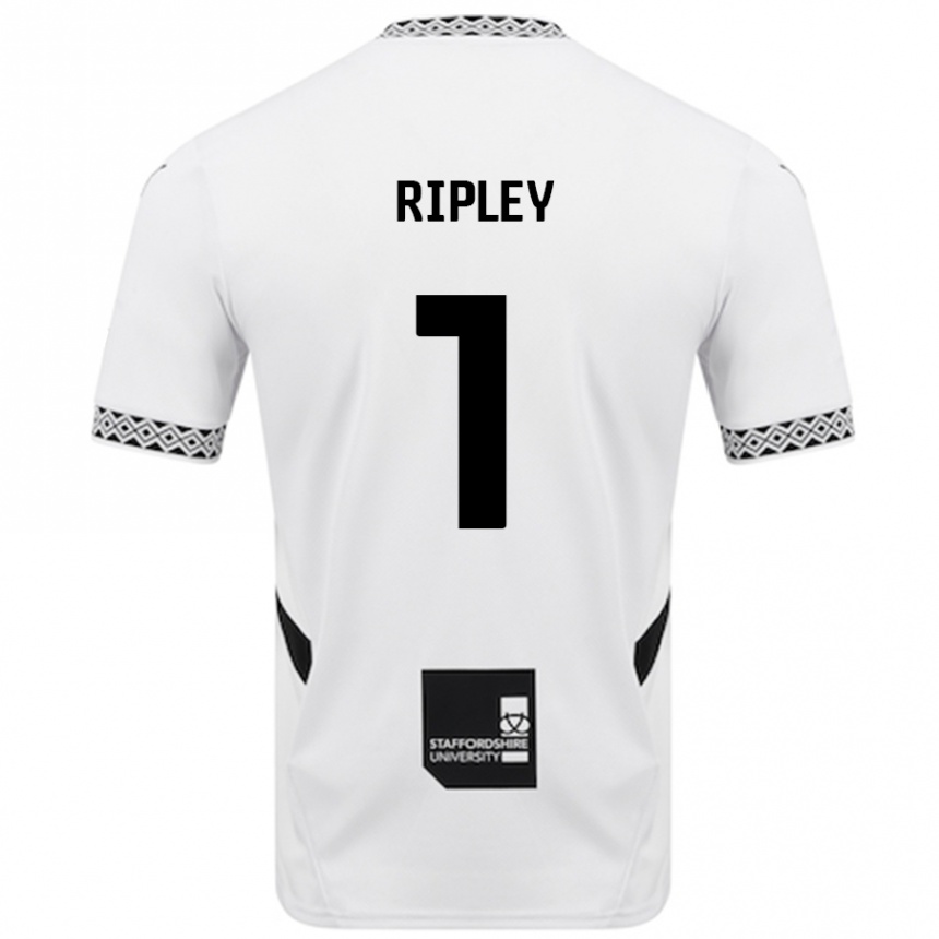 Enfant Football Maillot Connor Ripley #1 Blanc Tenues Domicile 2024/25