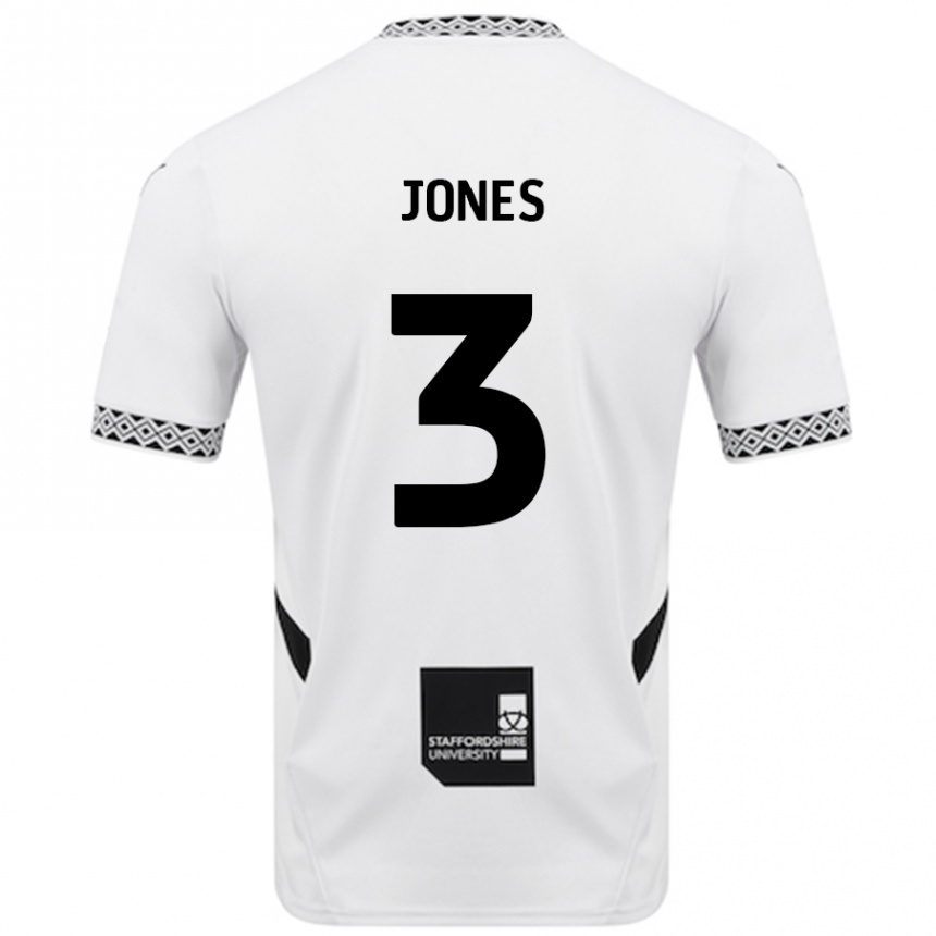 Enfant Football Maillot Dan Jones #3 Blanc Tenues Domicile 2024/25