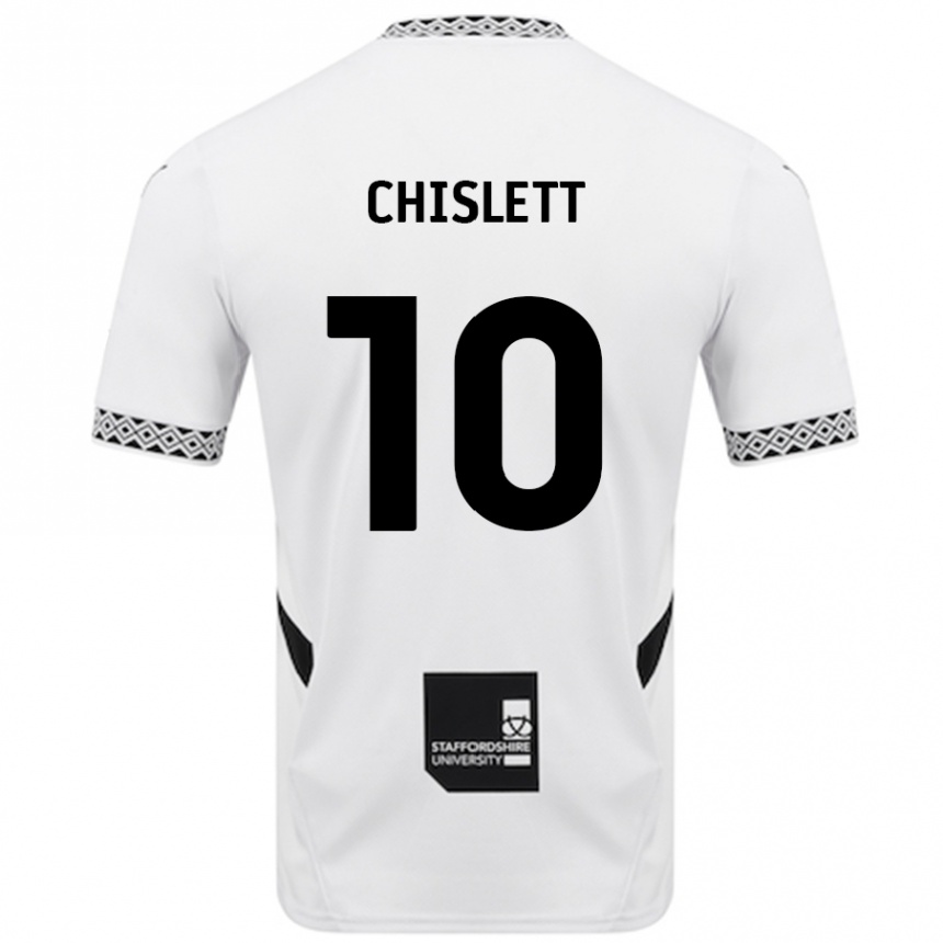 Enfant Football Maillot Ethan Chislett #10 Blanc Tenues Domicile 2024/25