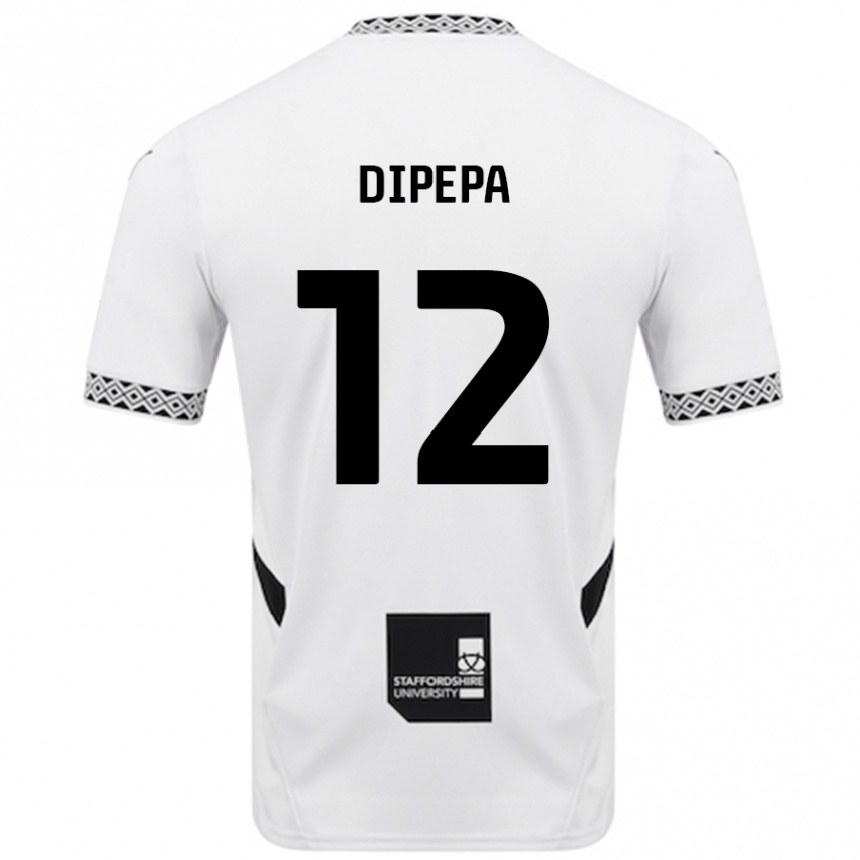 Enfant Football Maillot Baylee Dipepa #12 Blanc Tenues Domicile 2024/25