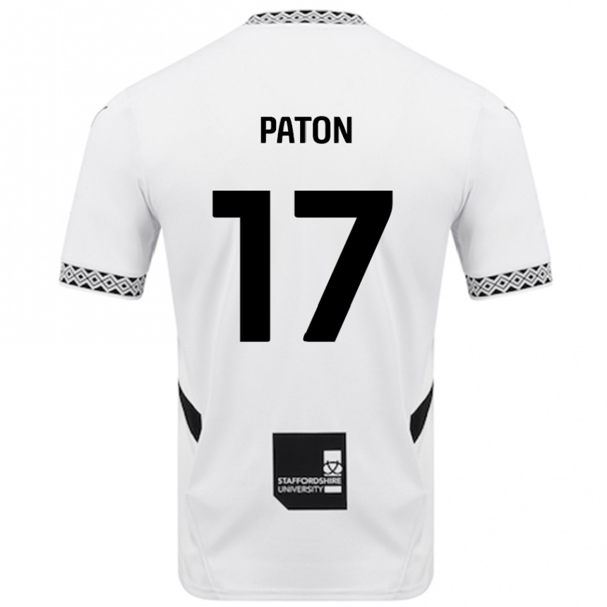 Enfant Football Maillot Ruari Paton #17 Blanc Tenues Domicile 2024/25