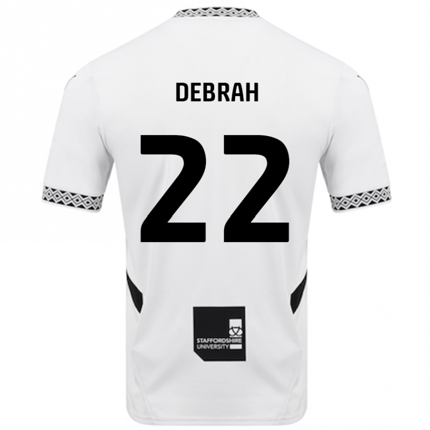 Enfant Football Maillot Jesse Debrah #22 Blanc Tenues Domicile 2024/25