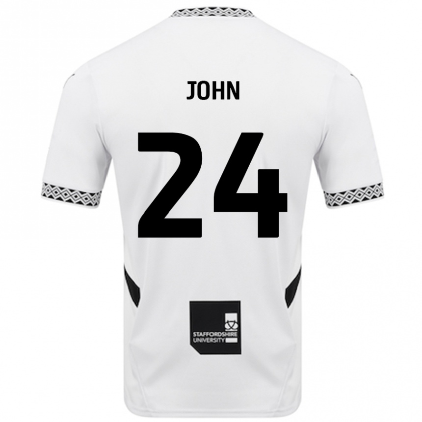 Enfant Football Maillot Kyle John #24 Blanc Tenues Domicile 2024/25