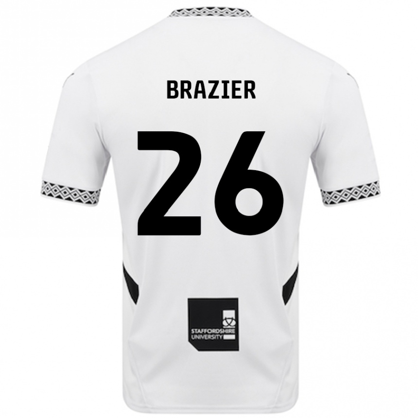 Enfant Football Maillot Liam Brazier #26 Blanc Tenues Domicile 2024/25