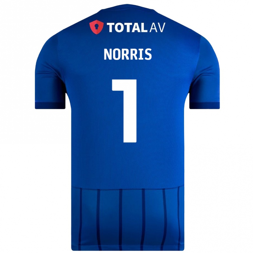 Enfant Football Maillot Will Norris #1 Bleu Tenues Domicile 2024/25