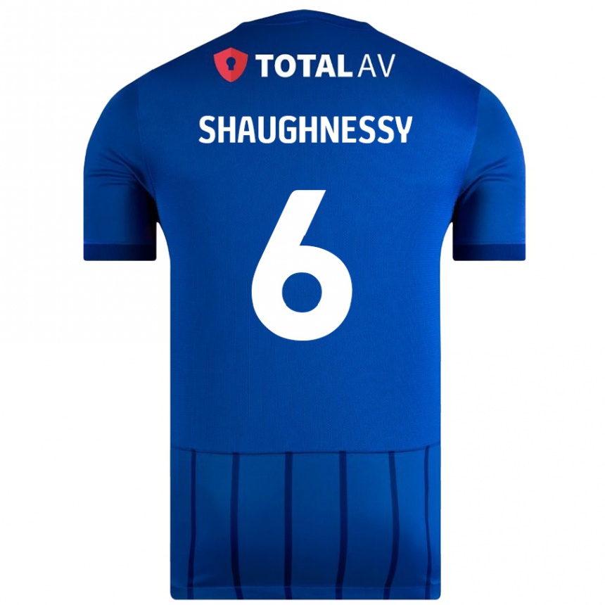 Enfant Football Maillot Conor Shaughnessy #6 Bleu Tenues Domicile 2024/25