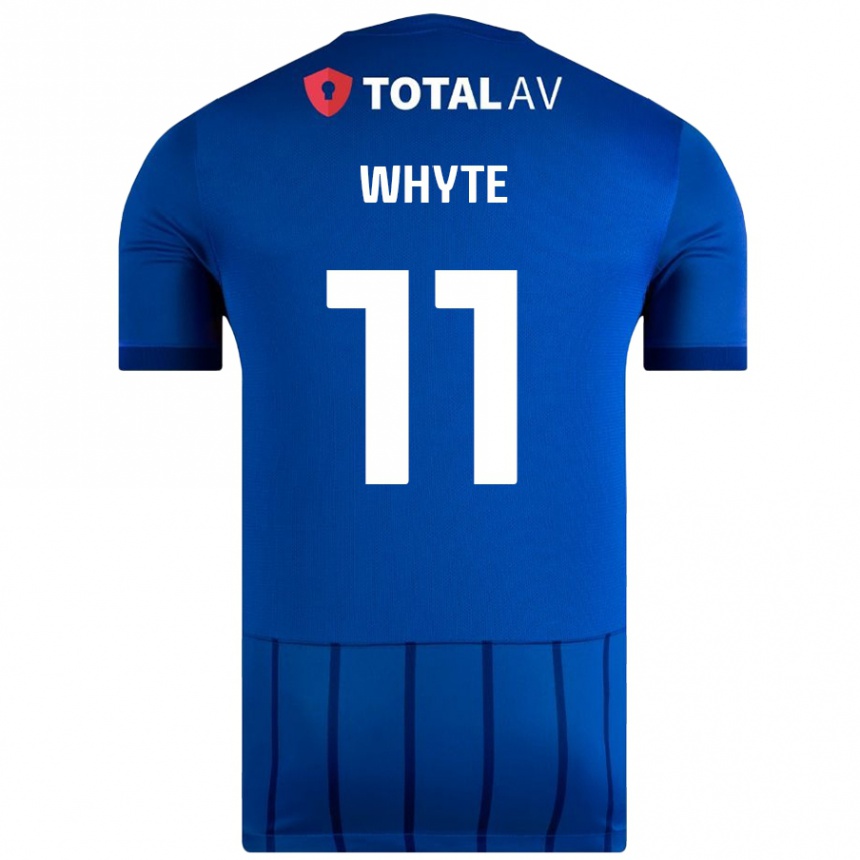 Enfant Football Maillot Gavin Whyte #11 Bleu Tenues Domicile 2024/25